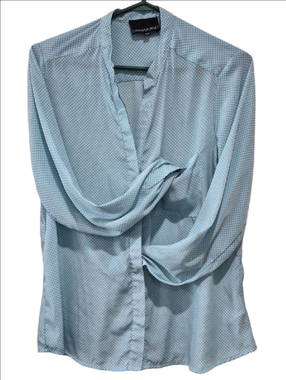 Johnston & Murphy Pale Blue Long Sleeve Button Front Shirt